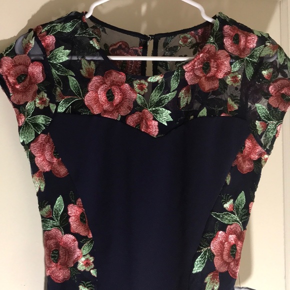 Bcx Navy floral dress - Picture 4 of 6